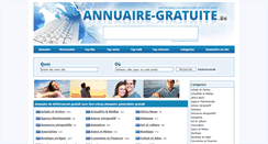 Desktop Screenshot of annuaire-gratuite.be