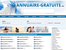 Tablet Screenshot of annuaire-gratuite.be